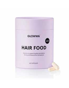 Glowwa hair food Meno - Vitaminas para queda de cabelo 60 capsulas